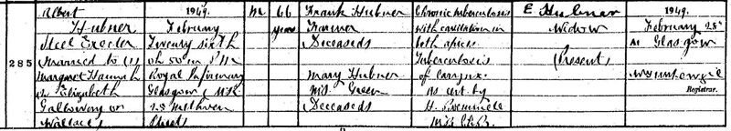 1949-02-26 DEA Albert Hubner father of Albertina Hubner [[N507-clip]]